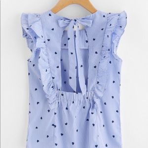 Adorable Brand New Low Back Summer Top